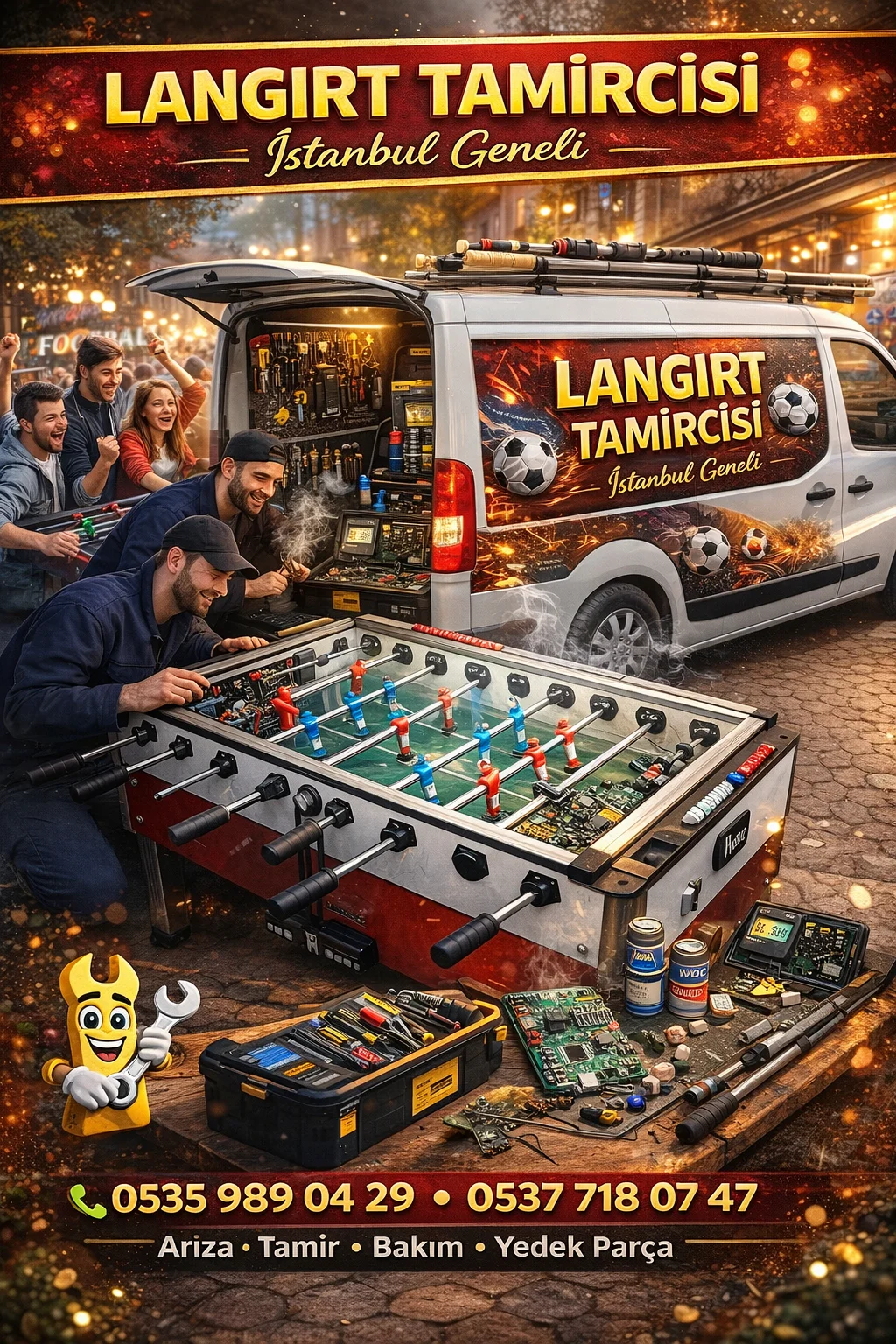 İstanbul Bar ve Kafeler İçin Langırt Masası Çözümleri | İkinci El Garantili Satış, Ücretsiz Kiralama ve Profesyonel Tamir