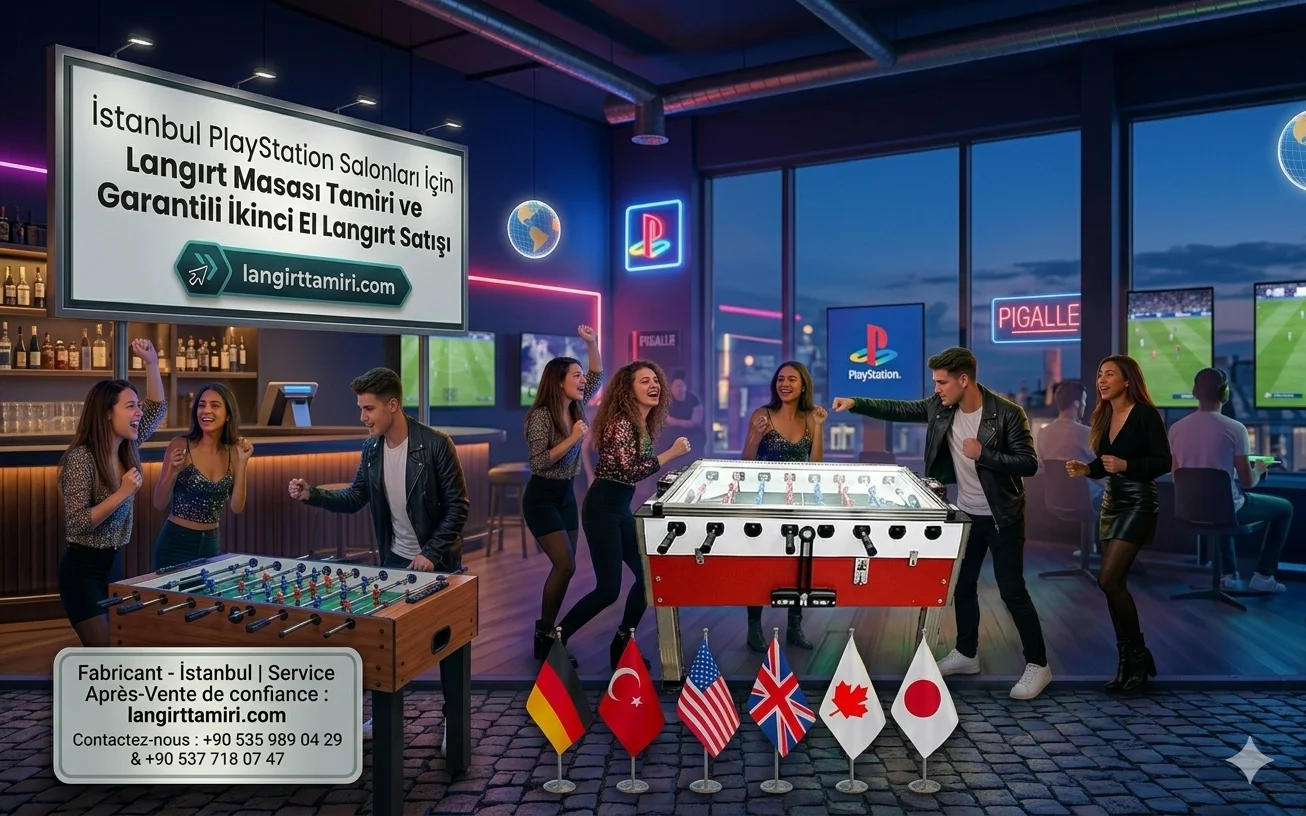 İstanbul PlayStation Salonları İçin Langırt Masası Tamiri ve Garantili İkinci El Langırt Satışı