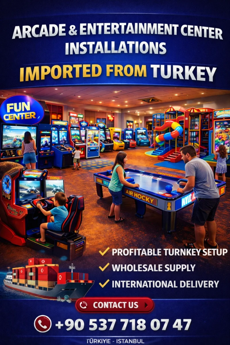 Commercial Arcade Machines from Turkey High Profit Turnkey Solutions