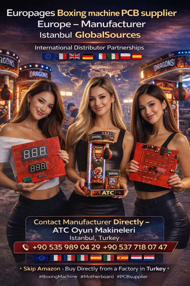 Trendyol - Hepsiburada Jetonlu Boks Oyun Salonu PCB Yumruk Atma Makinesi Elektroniği Kontrol Ana Kartı Yedek Parçaları - Üretici Firma