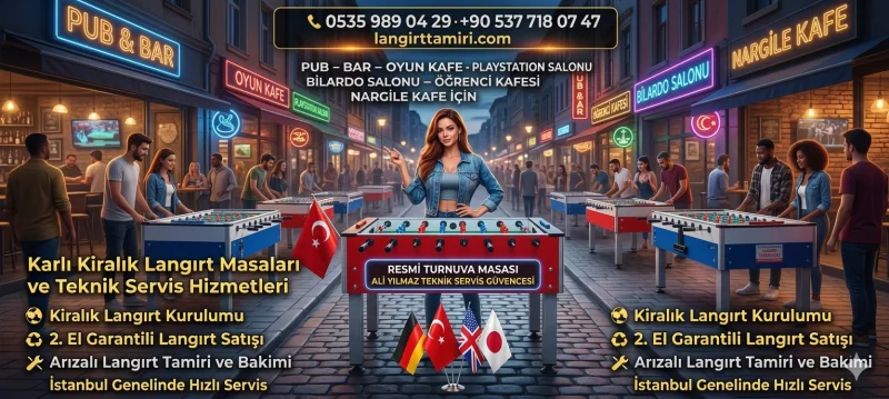 ATC İkinci El Langırt Masaları - Alım Satım Kiralama Tamir - Bol Yedek Parça - Serbia İhracat