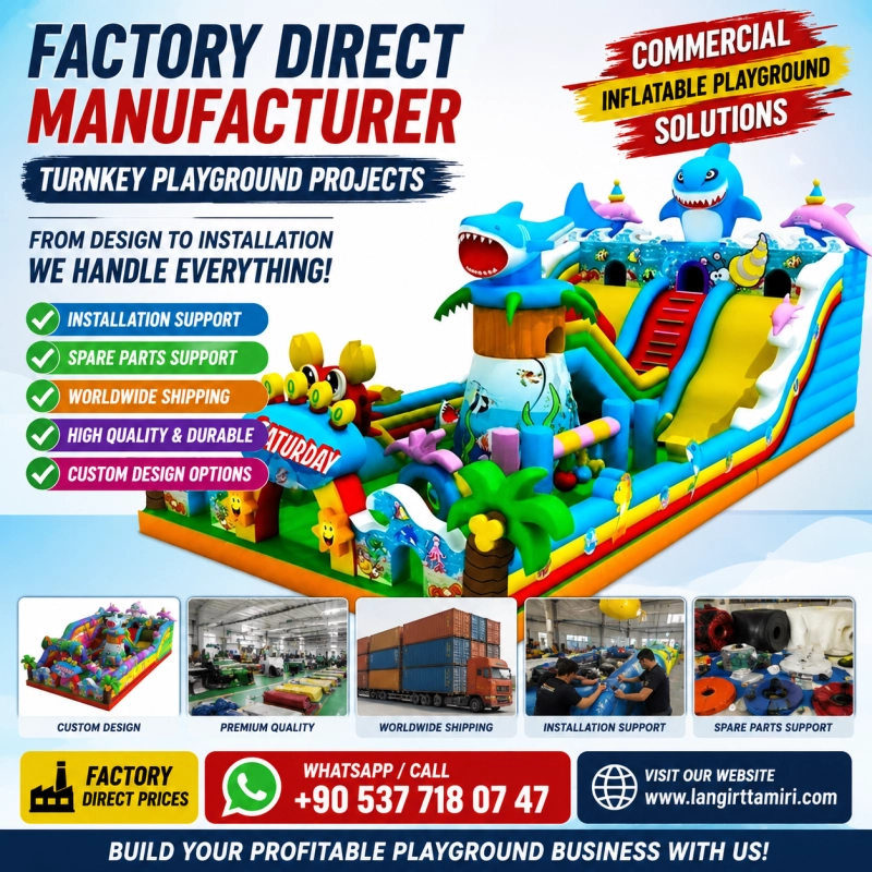 Commercial Inflatable Playgrounds Direct from Turkey