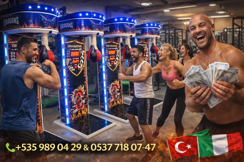 Macchine da boxe a gettoni dal produttore di Istanbul