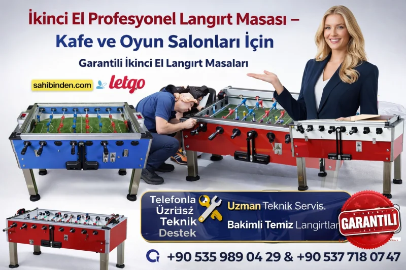 Kafe İçin Langırt Masası – Garantili Profesyonel İkinci El Langırt Masaları