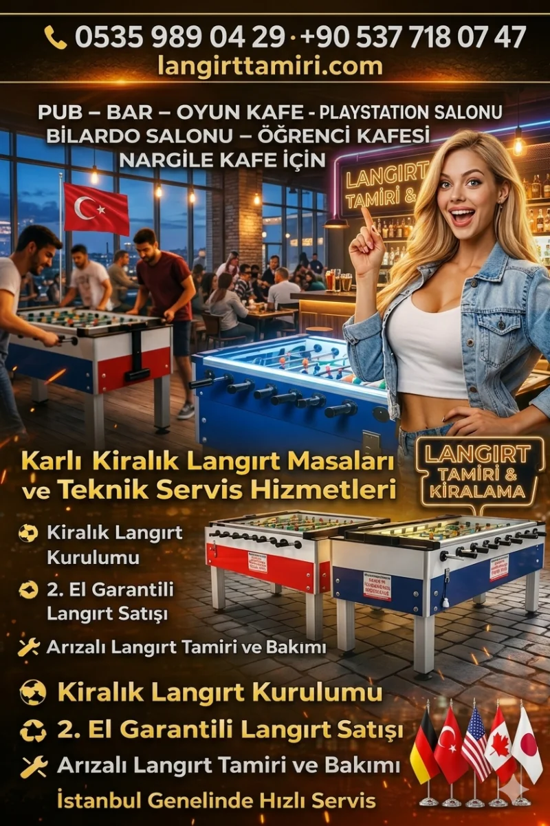 Satılık Langırt Masaları | Teknik Servis Destekli Satış