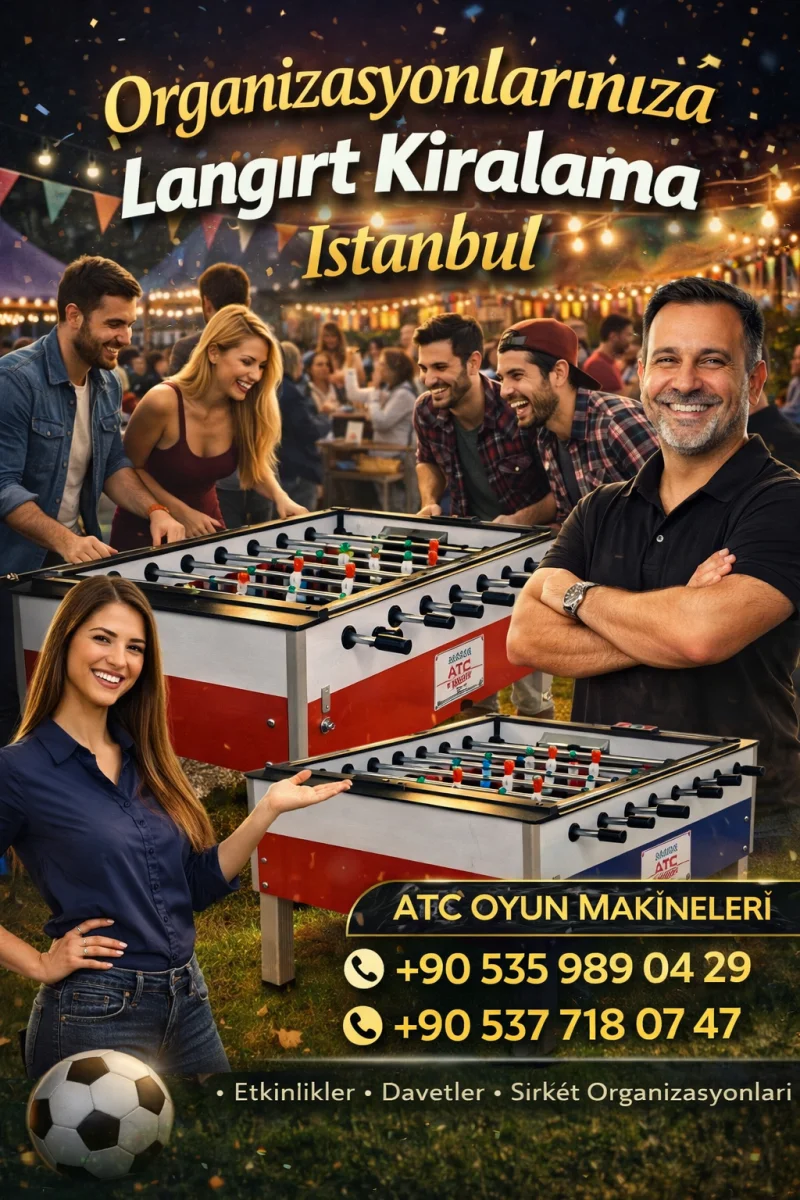 İstanbul Avrupa Yakası Langırt Masası ve Makinesi Kiralama | Acil Eğlence Çözümleri! 