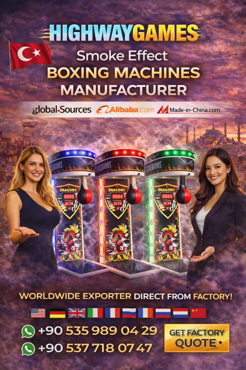 HighwayGames Coin-Operated Smoke Effect Boxing Machine Wholesale Manufacturer HighwayGames