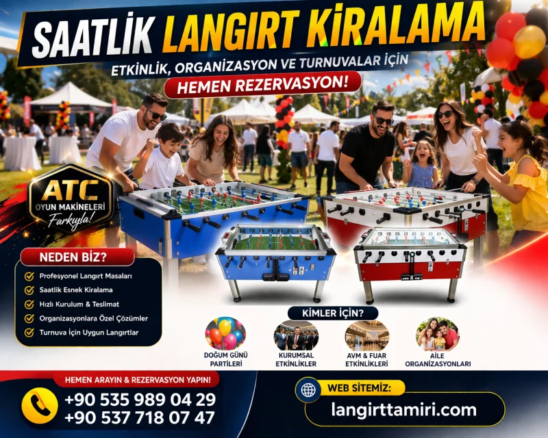 LANGIRT MASASI - LANGIRT MAKİNESİ