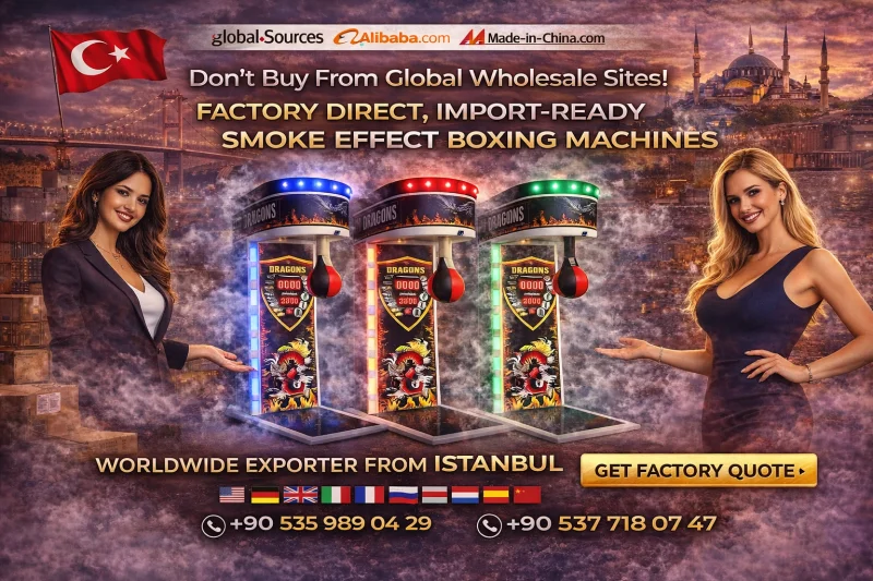 MikesArcade Coin-Operated Smoke Effect Boxing Machine Wholesale Manufacturer MikesArcade