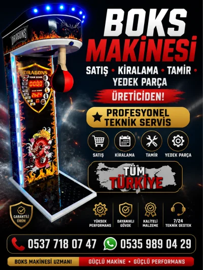 BOKS MAKİNESİ SATIŞ • KİRALAMA • TAMİR • YEDEK PARÇA ÜRETİCİDEN | PROFESYONEL TEKNİK SERVİS | TÜM TÜRKİYE