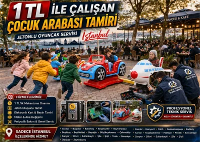 Jetonlu Çocuk Arabası Tamiri İstanbul | Oyuncak Makinesi Servisi & Arcade Teknik Servis