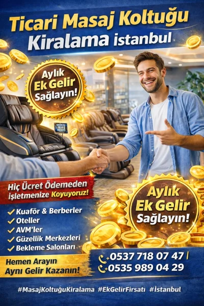 Garantili Satılık Ticari Masaj Koltukları | İşletmeler İçin Karlı Yatırım