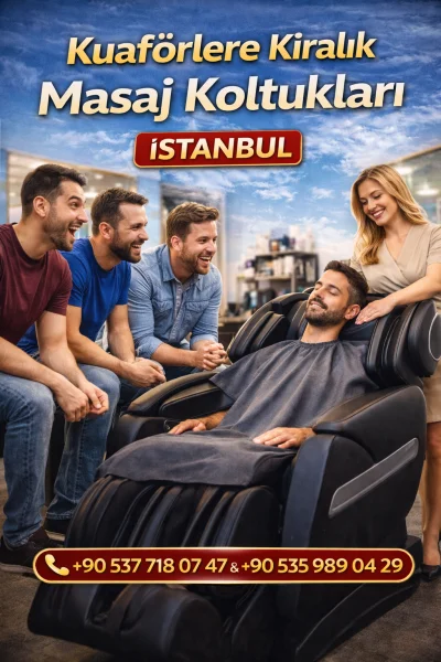 Garantili 2. El Kuaförlere Ticari Masaj Koltuğu İşletmeler İçin Ek Gelir